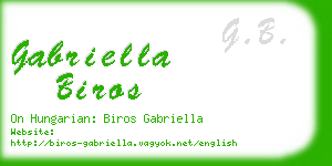 gabriella biros business card